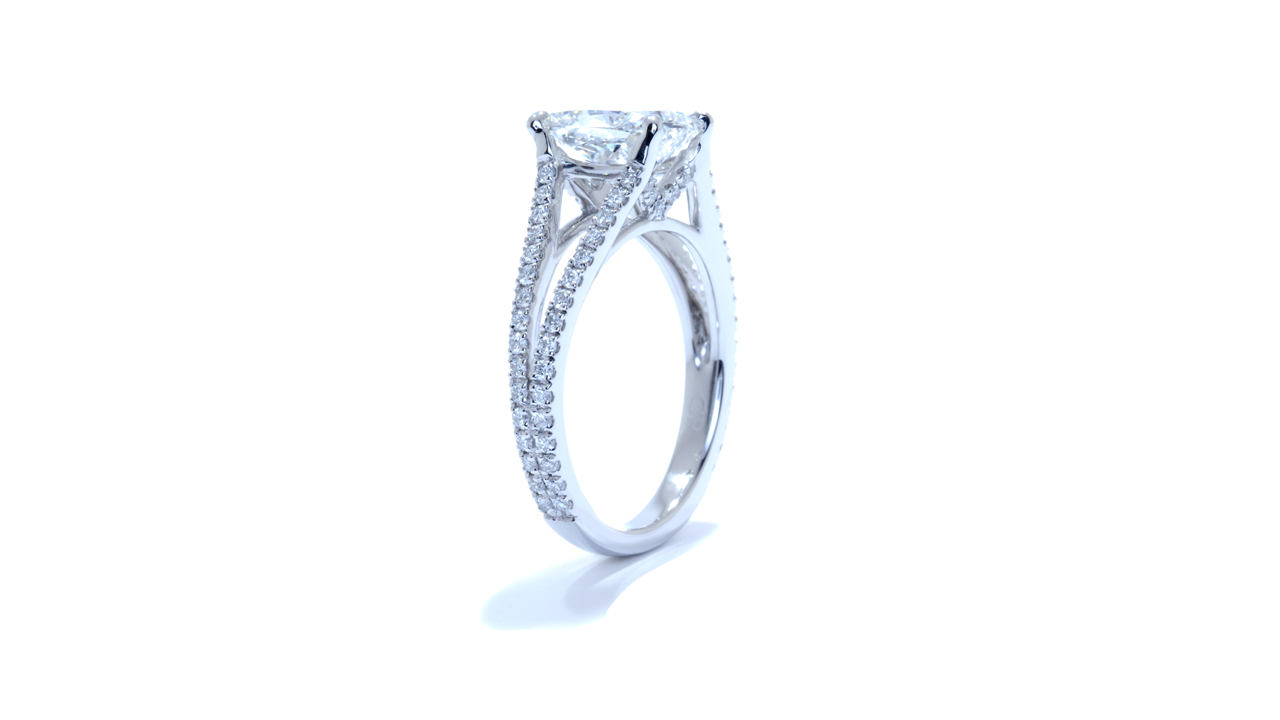 ja2764_d5756 - 2.18 ct Split Diamond Band Engagement Ring at Ascot Diamonds