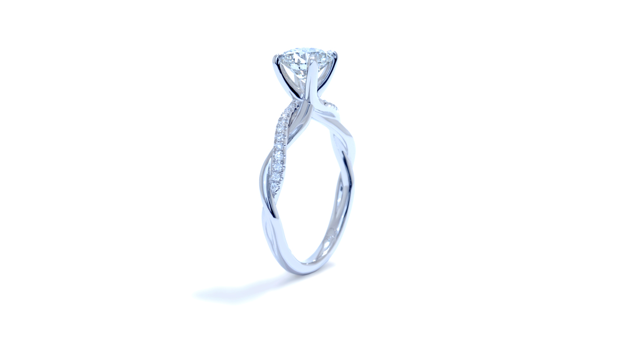 ja7063_lgd1529 - 1.2 ct. Braided Diamond Engagement Ring at Ascot Diamonds