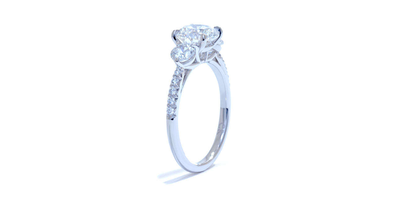 jb1642_d5142 - 1.3 ct. Round Cut Diamond | Three Stone Ring at Ascot Diamonds
