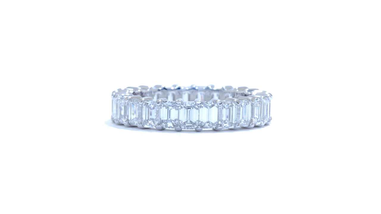 jb4803 - 3 ct Emerald Cut Wedding Ring at Ascot Diamonds