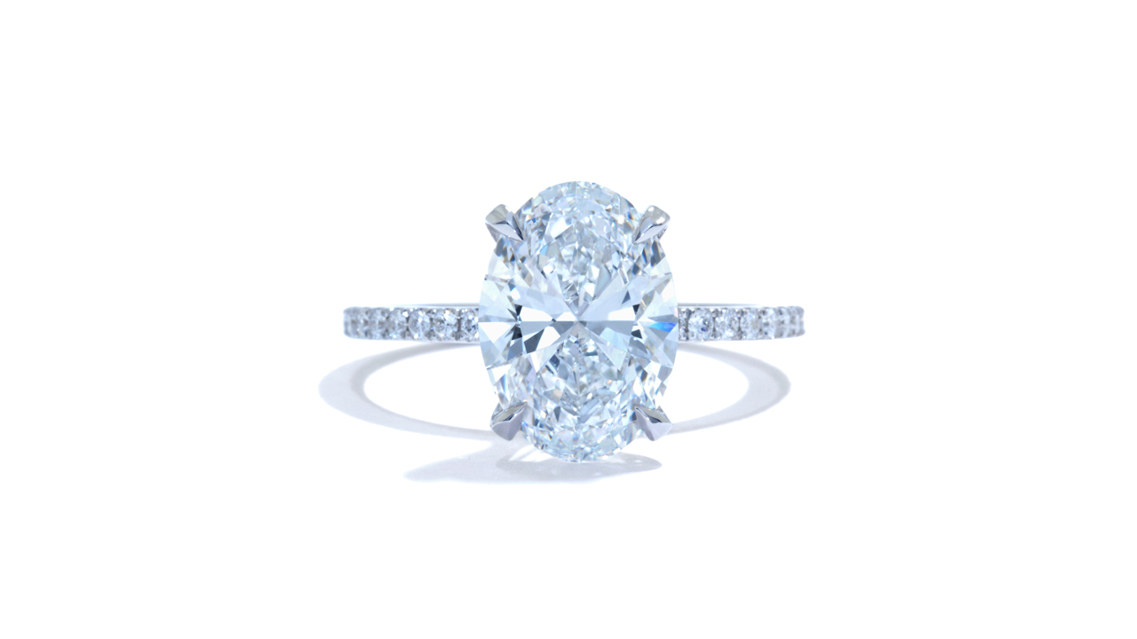 jb5152_lgd1723 - Oval Cut Diamond Engagement Ring at Ascot Diamonds