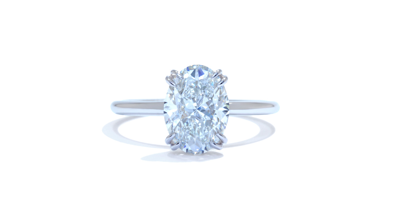 jb5566_lgd2040 - Oval Cut Hidden Halo Engagement Ring at Ascot Diamonds